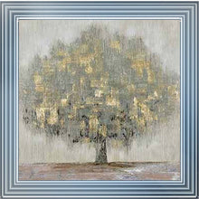 CRACK TEXTURED TREE WALL ART 85cm x 85cm