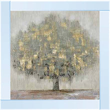 CRACK TEXTURED TREE WALL ART 85cm x 85cm