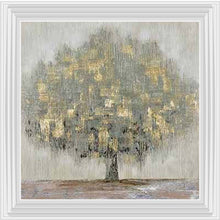 CRACK TEXTURED TREE WALL ART 85cm x 85cm