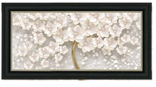 WHITE POPPY TREE 2 WALL ART 114cm x 64cm