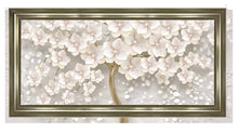 WHITE POPPY TREE 2 WALL ART 114cm x 64cm