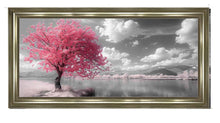 PINK TREE LANDSCAPE WALL ART 114cm x 64cm