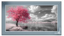 PINK TREE LANDSCAPE WALL ART 114cm x 64cm