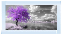 PURPLE TREE LANDSCAPE WALL ART 114cm x 64cm
