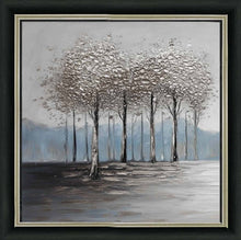 CALM GROVE OF TREES WALL ART 85cm x 85cm