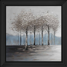 CALM GROVE OF TREES WALL ART 85cm x 85cm