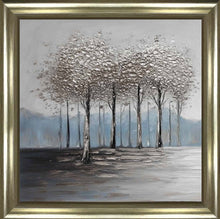 CALM GROVE OF TREES WALL ART 85cm x 85cm