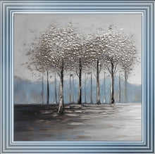 CALM GROVE OF TREES WALL ART 85cm x 85cm
