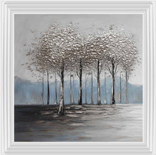 CALM GROVE OF TREES WALL ART 85cm x 85cm