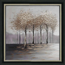 QUIET TREE ROW WALL ART 85cm x 85cm
