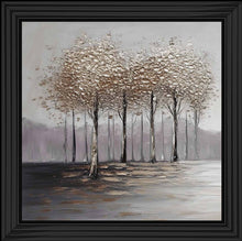 QUIET TREE ROW WALL ART 85cm x 85cm