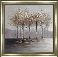 QUIET TREE ROW WALL ART 85cm x 85cm
