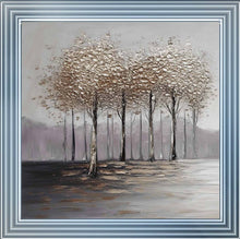 QUIET TREE ROW WALL ART 85cm x 85cm
