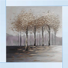 QUIET TREE ROW WALL ART 85cm x 85cm