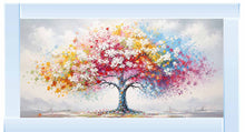VIBRANT MULTI-COLOUR TREE WALL ART 114cm x 64cm