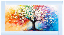 MULTI COLOUR BLOSSOM TREE WALL ART 114cm x 64cm