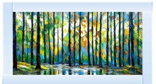 REFLECTIVE FOREST WALL ART 114cm x 64cm