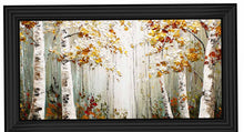 AUTUMN BIRCH FOREST WALL ART 114cm x 64cm