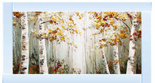 AUTUMN BIRCH FOREST WALL ART 114cm x 64cm