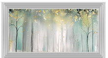 MISTY SPARKLE FOREST WALL ART 114cm x 64cm