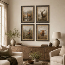 Moorland Fox Framed Wall Art  80cm x 60cm