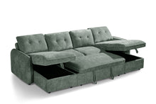 Moscow Sofabed Green U Shape Corner