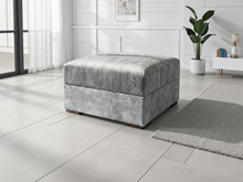 Serena Sofa Grey Footstool - Outlet Wall Art