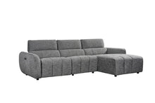 Turin Electric Recliner Sofa Charcoal Right Hand