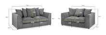 Harley Jumbo Sofa Grey 3+2 Set