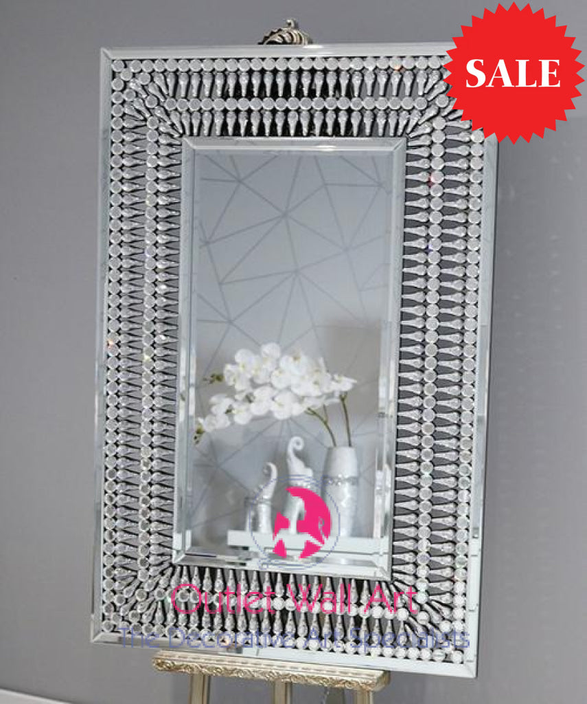 Teardrop Rectangular Wall Mirror Mirror