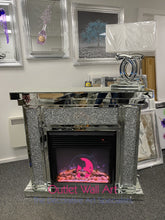 Agassi Diamond Crush Mirrored Fire Surround With Multi Colour Changing Flame Fire Pre Orders Now