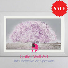 Blossom Tree Blush Pink Wall Art 114Cm X 75Cm White Stepped Framef Art