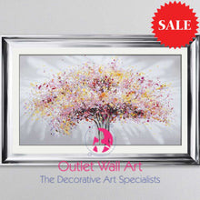 Blossom Tree Multi Colour Wall Art 114Cm X 75Cm Chrome Scoop Frame Art