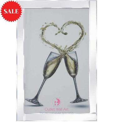 Champagne Love Sparkle Art - Outlet Wall Art