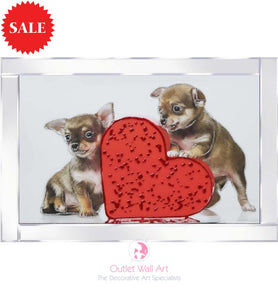 Chihuahua Love Sparkle Art - Outlet Wall Art