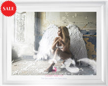 Clarissa Angel in a Mirror Frame 80cm x 60cm - Outlet Wall Art