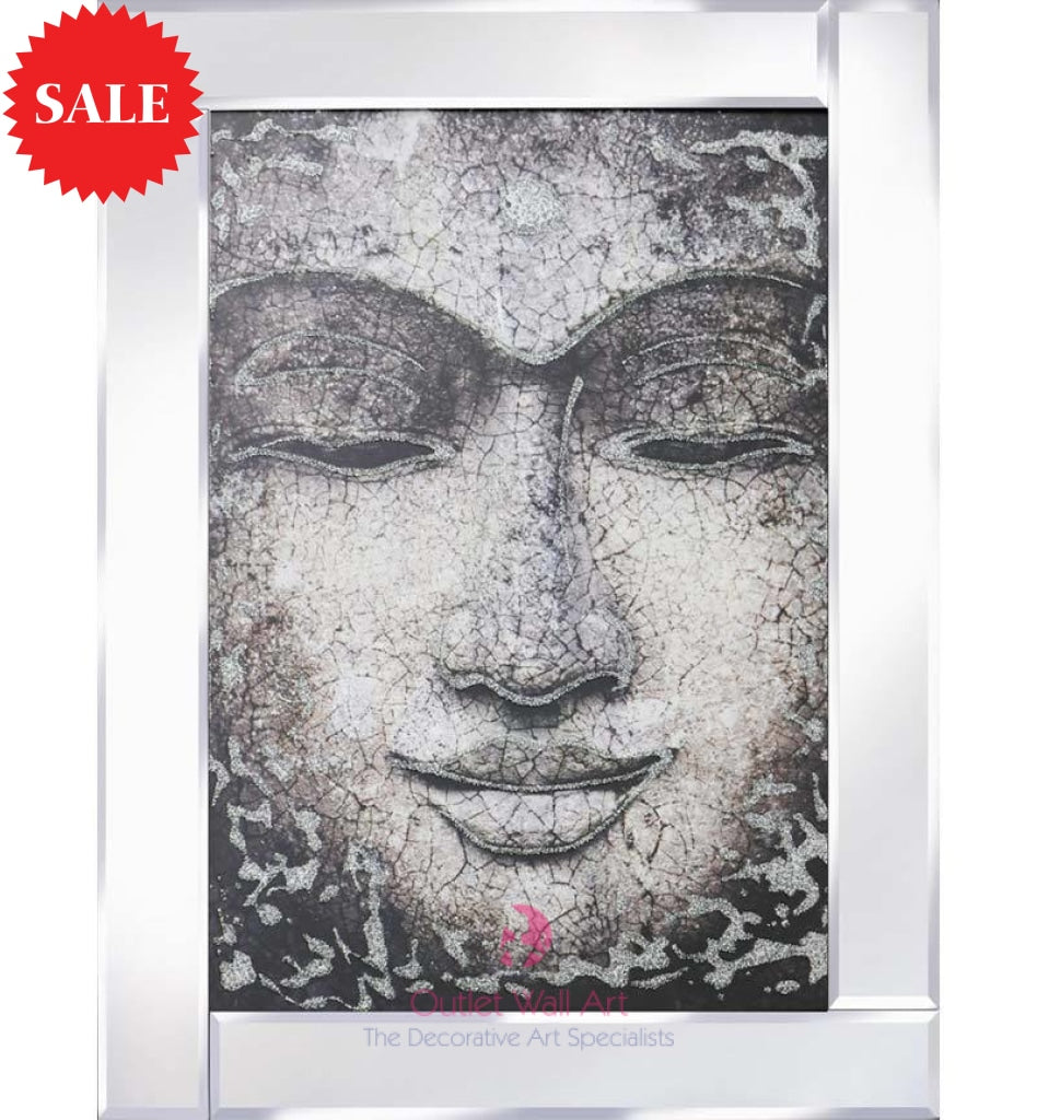 Crackle Buddha Sparkle Art - Outlet Wall Art