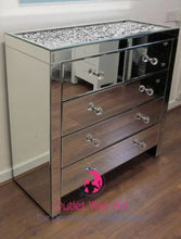 Diamond Crush Top 5 Draw Large Chest in Silver PRE ORDER NOW - Outlet Wall Art