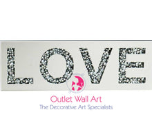 Diamond Crush Wall Plaque "Love" - Outlet Wall Art