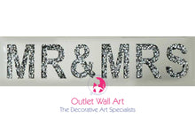 Diamond Crush Wall Plaque "Mr & Mrs" - Outlet Wall Art