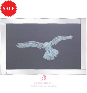 Flying Owl Sparkle Art - Outlet Wall Art