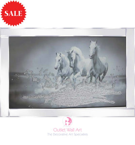 Galloping Horses Sparkle Art - Outlet Wall Art