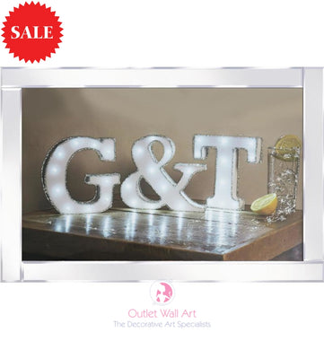 Gin & Tonic Sparkle Art - Outlet Wall Art