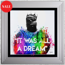 Greavsey "It's All A Dream" wall art size 75cm x 75cm - Outlet Wall Art