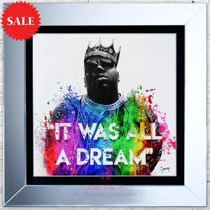 Greavsey "It's All A Dream" wall art size 75cm x 75cm - Outlet Wall Art