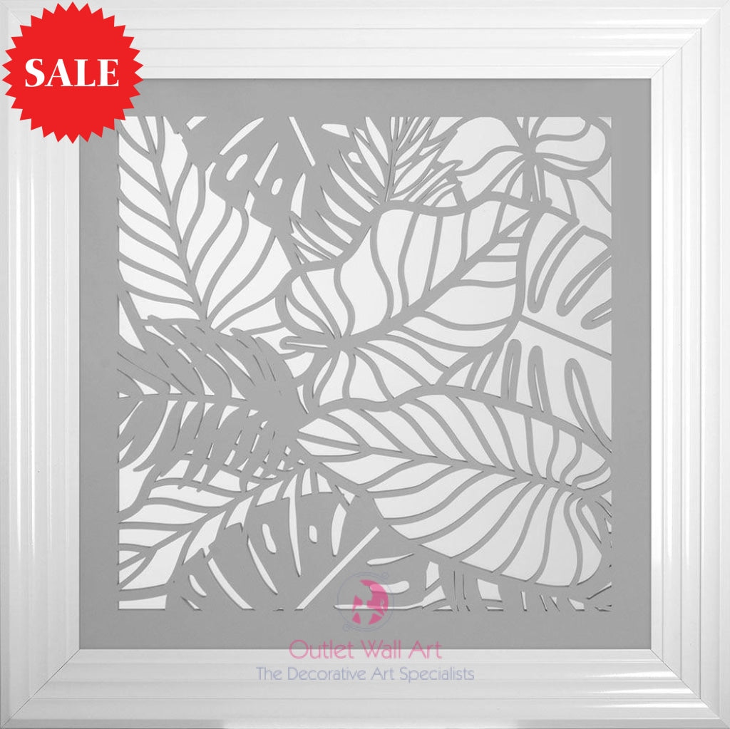 Leaves 1 Wall Art 75cm x 75cm - Outlet Wall Art