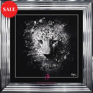 Leopard Pose Wall Art 75cm x 75cm - Outlet Wall Art