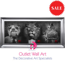 Lion Cartel Wall Art 115cm x 55cm - Outlet Wall Art