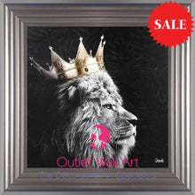 Lion King Wall Art size 55cm x 55cm - Outlet Wall Art