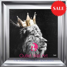 Lion King Wall Art size 55cm x 55cm - Outlet Wall Art
